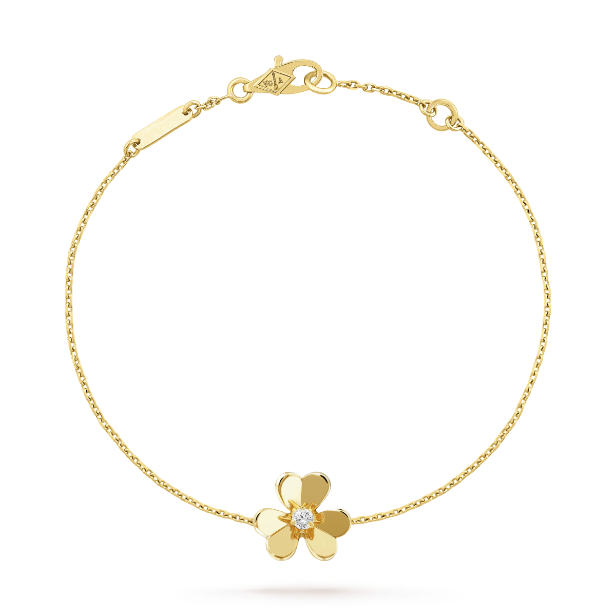 [Rosla]FRIVOLE GOLD FLOWER PINK MALACHITE BRACELET