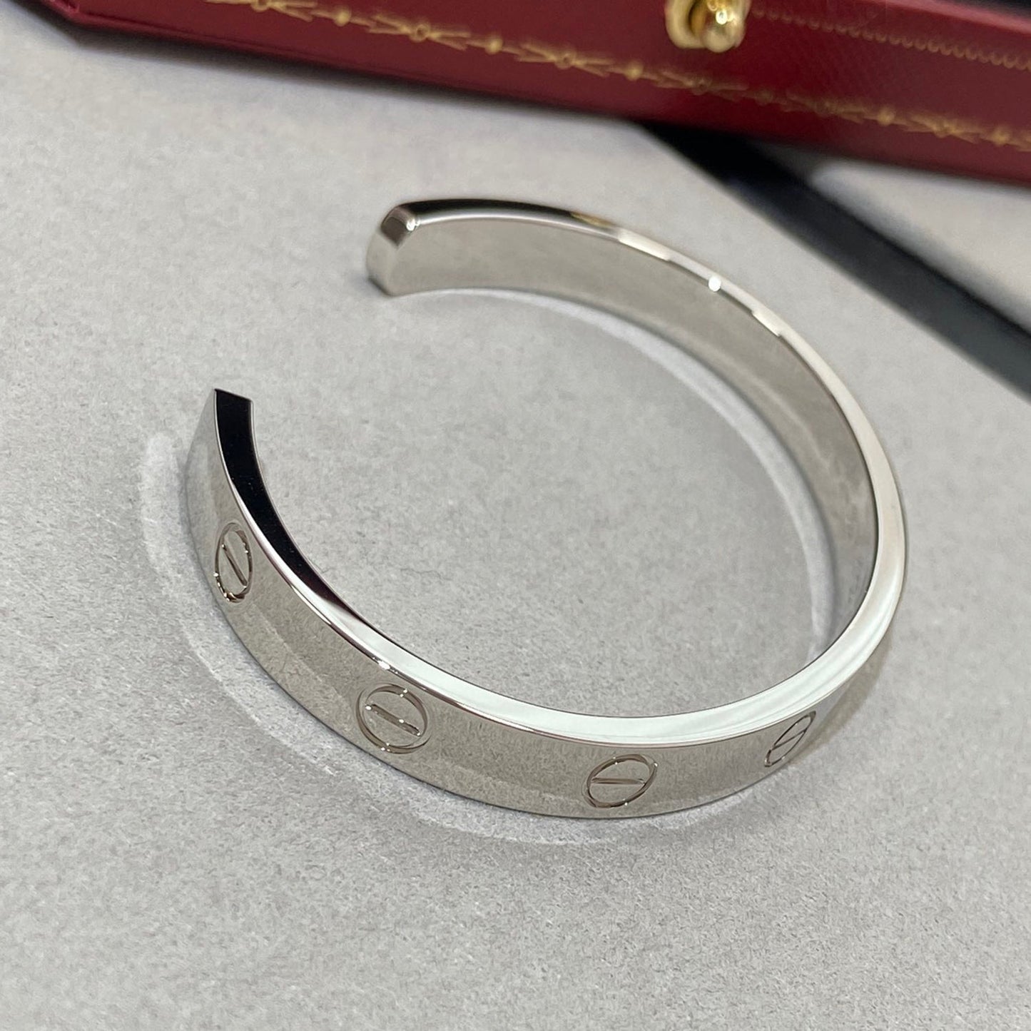 [Rosla]LOVE BRACELET 6.1MM 1 DIAMOND OPEN CUFF