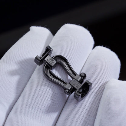 [Rosla]FORCE LARGE SERIES HORSESHOE BLACK SAMURAI BRACELET