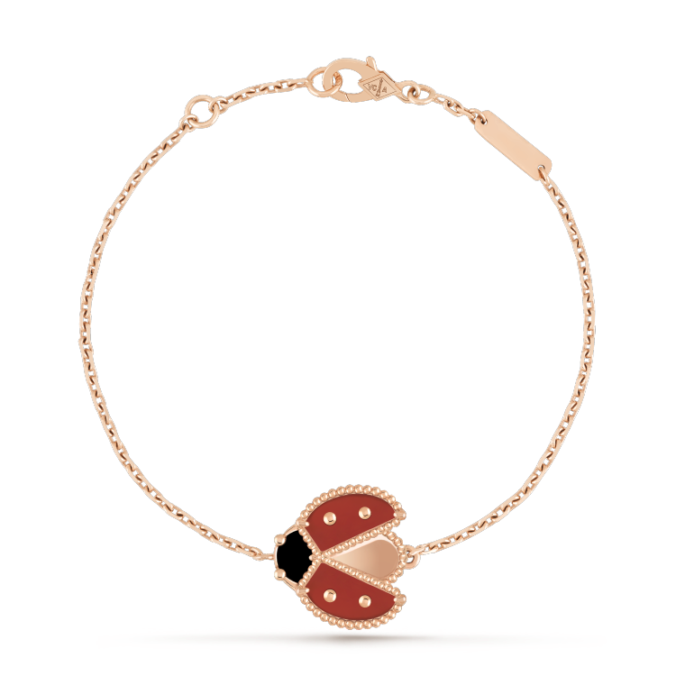 [Rosla]LUCKY SPRING 1 MOTIF PINK GOLD BRACELET