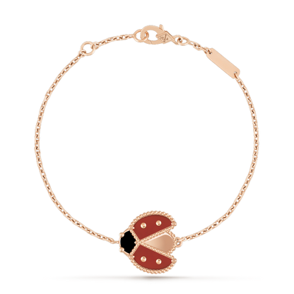 [Rosla]LUCKY SPRING 1 MOTIF PINK GOLD BRACELET