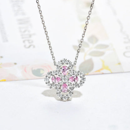 [Rosla]LOOP NECKLACE FULL MOTIF DIAMOND 16MM MULTIPLE COLORS