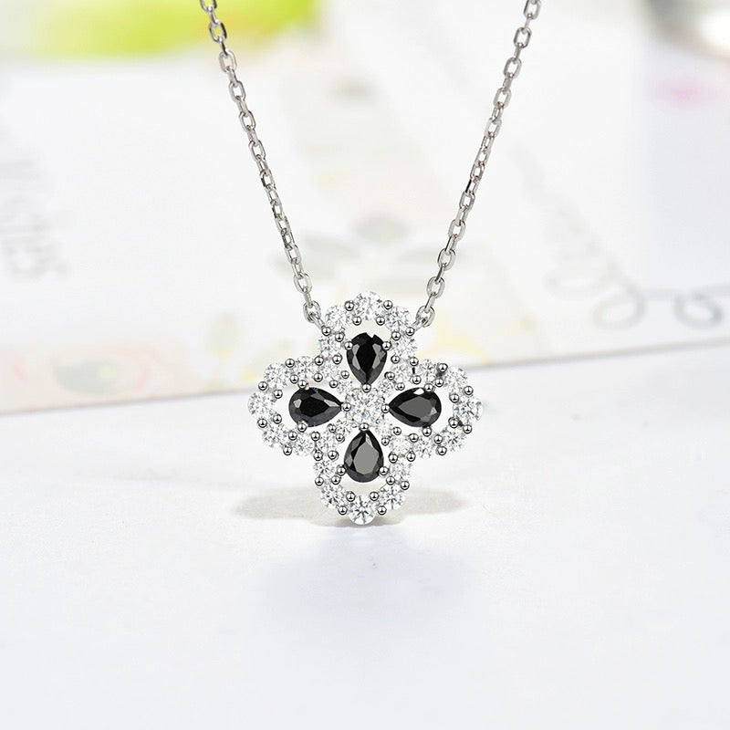 [Rosla]LOOP NECKLACE FULL MOTIF DIAMOND 16MM MULTIPLE COLORS