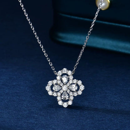 [Rosla]LOOP NECKLACE FULL MOTIF DIAMOND 16MM MULTIPLE COLORS