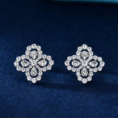 [Rosla]LOOP EARRINGS FULL MOTIF DIAMOND 16MM