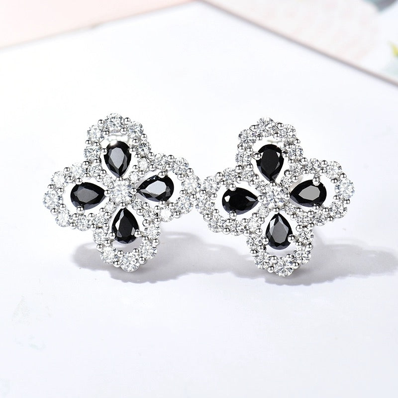 [Rosla]LOOP EARRINGS FULL MOTIF DIAMOND 16MM