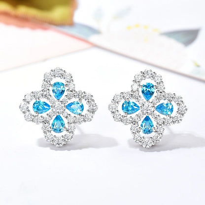 [Rosla]LOOP EARRINGS FULL MOTIF DIAMOND 16MM