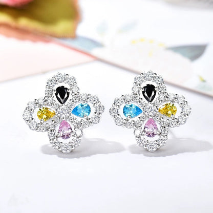 [Rosla]LOOP EARRINGS FULL MOTIF DIAMOND 16MM