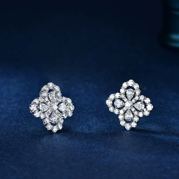 [Rosla]LOOP EARRINGS FULL MOTIF DIAMOND 16MM