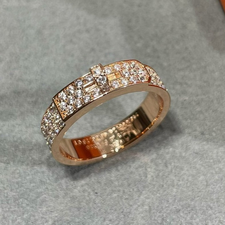 [Rosla]KELLY PINK GOLD DIAMOND RING