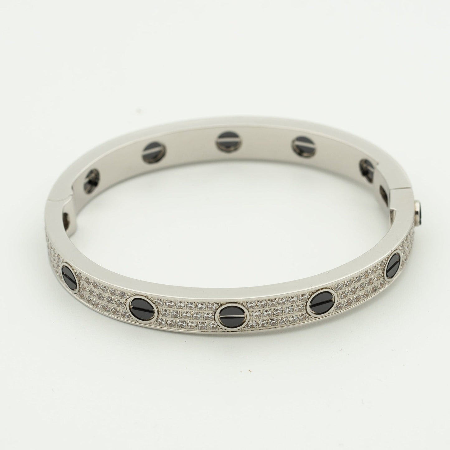 [Rosla]LOVE BRACELET 6.1MM DIAMOND-PAVED CERAMIC