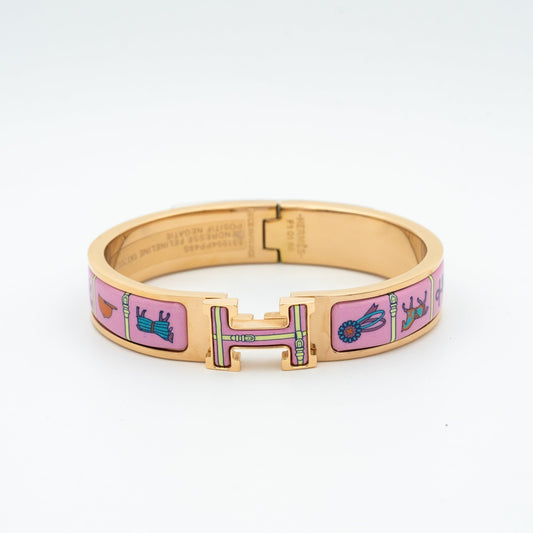 [Rosla]H PINK GOLD BRACELET PINK CERAMIC