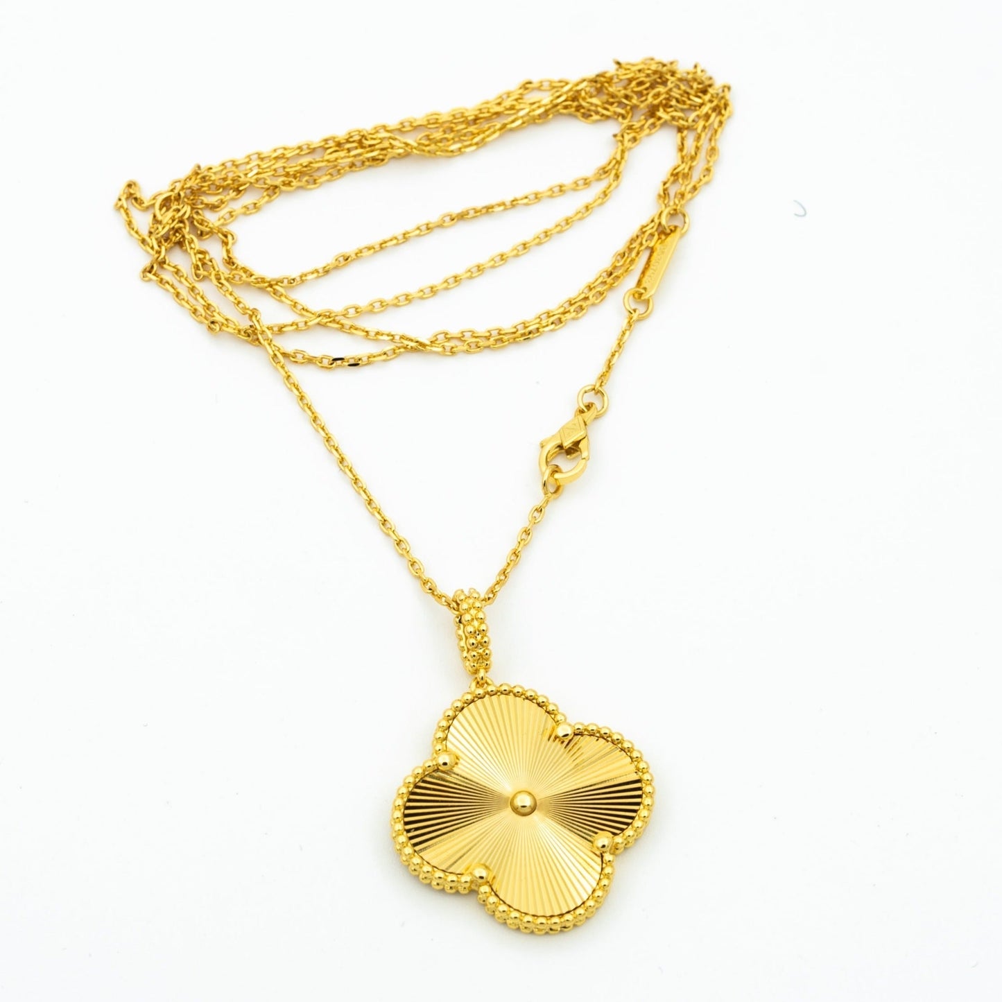 [Rosla]CLOVER 25MM PEDANT NECKLACE GOLD