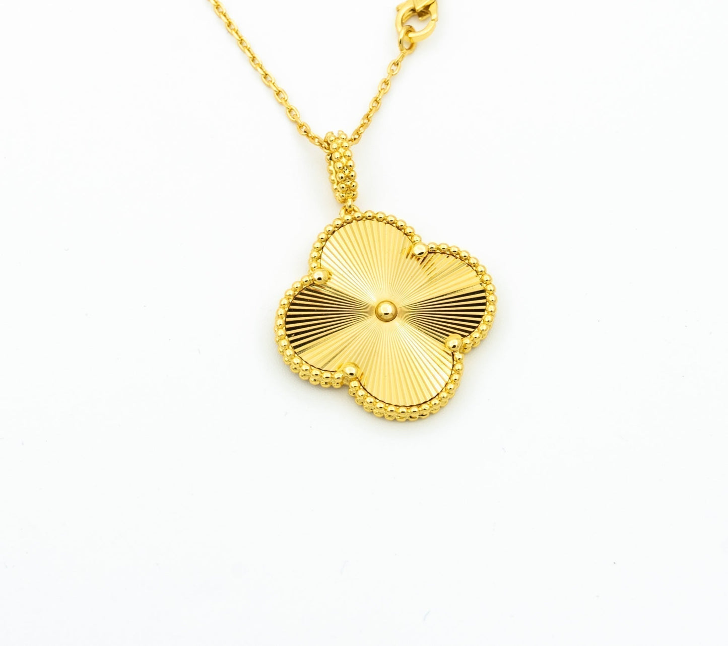 [Rosla]CLOVER 25MM PEDANT NECKLACE GOLD