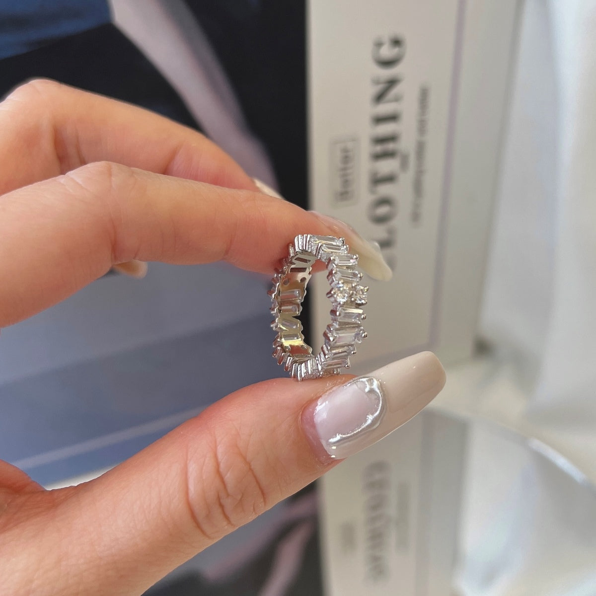 [Rosla]Delicate Multi Shape Tennis Ring