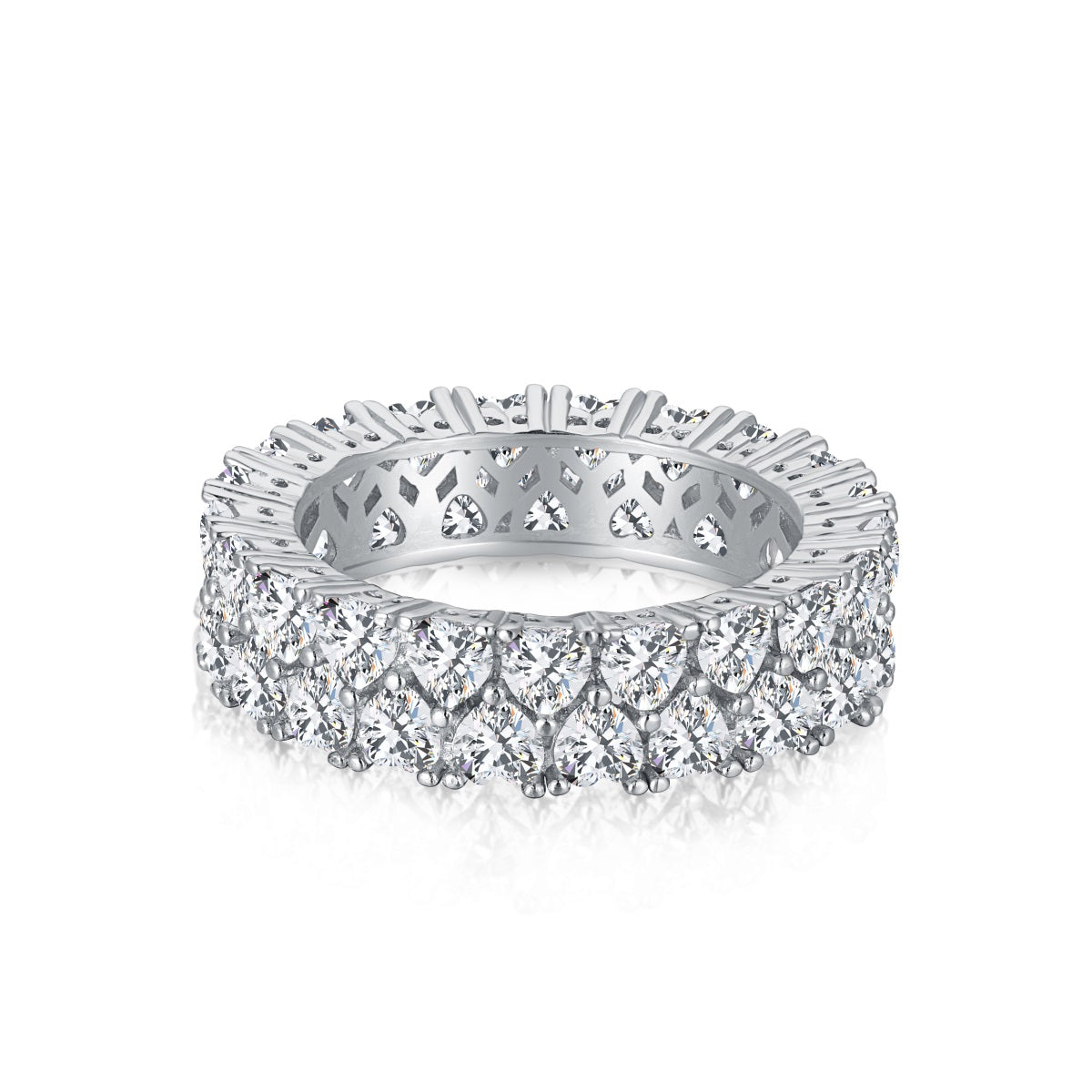 [Rosla]Sparkling Full Heart Ring