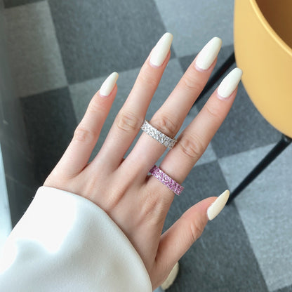 [Rosla]Sparkling Full Heart Ring