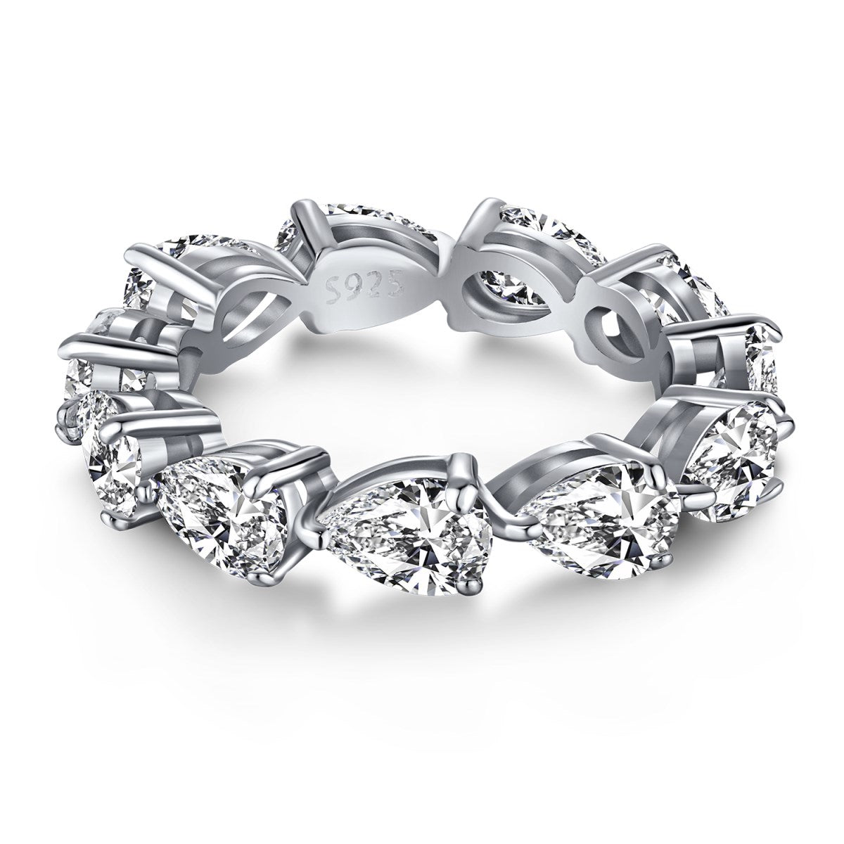 [Rosla]Exquisite Pear Cut Tennis Ring