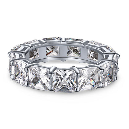 [Rosla]Elegant Princess Cut Tennis Ring