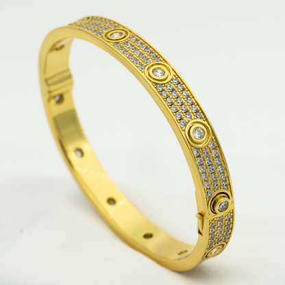 [Rosla]LOVE BRACELET 6.1MM DIAMOND-PAVED 10 BIG DIAMONDS