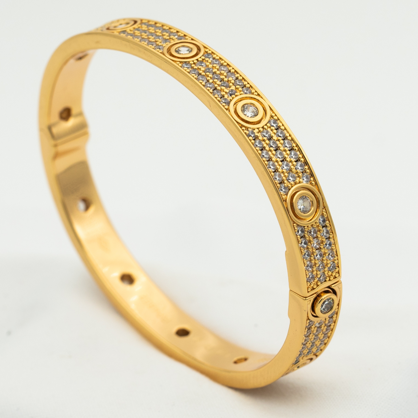 [Rosla]LOVE BRACELET 6.1MM DIAMOND-PAVED 10 BIG DIAMONDS