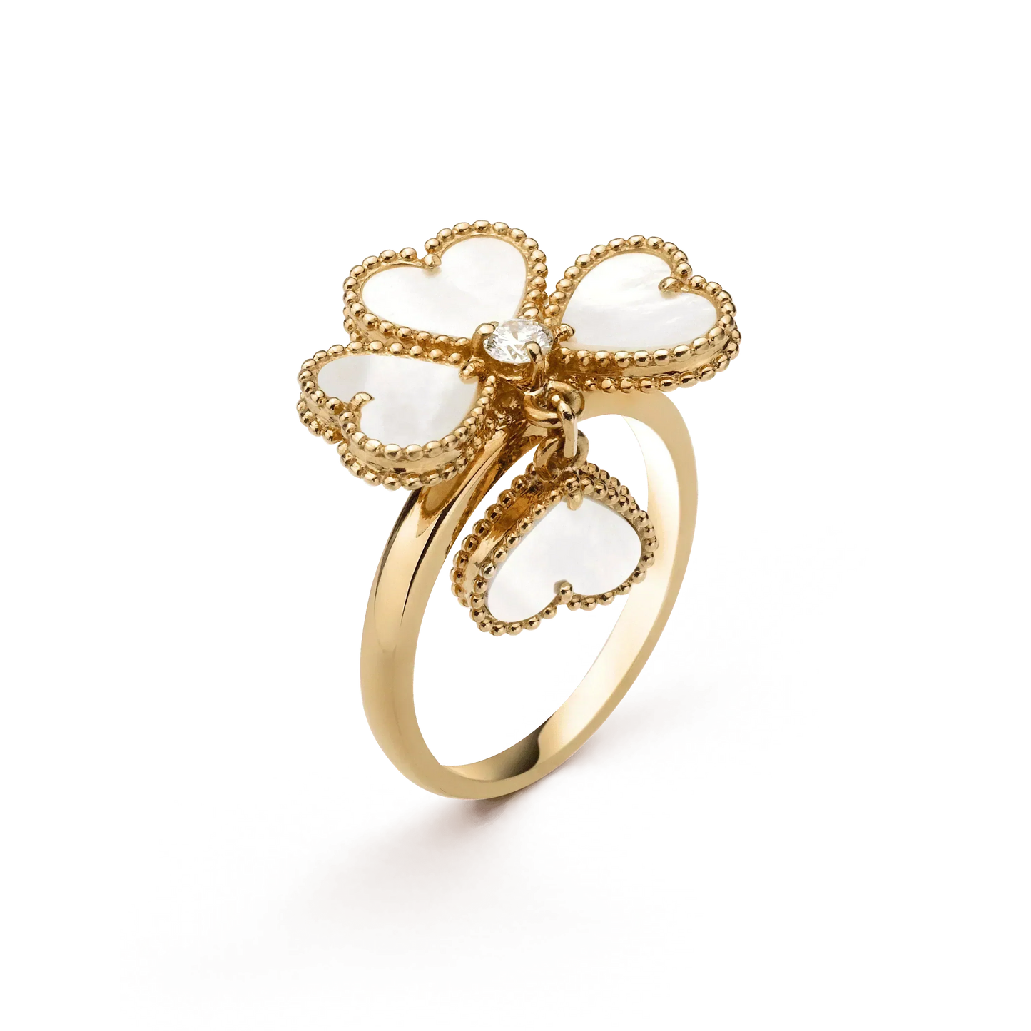 [Rosla]SWEET CLOVER WHITE MOP RING