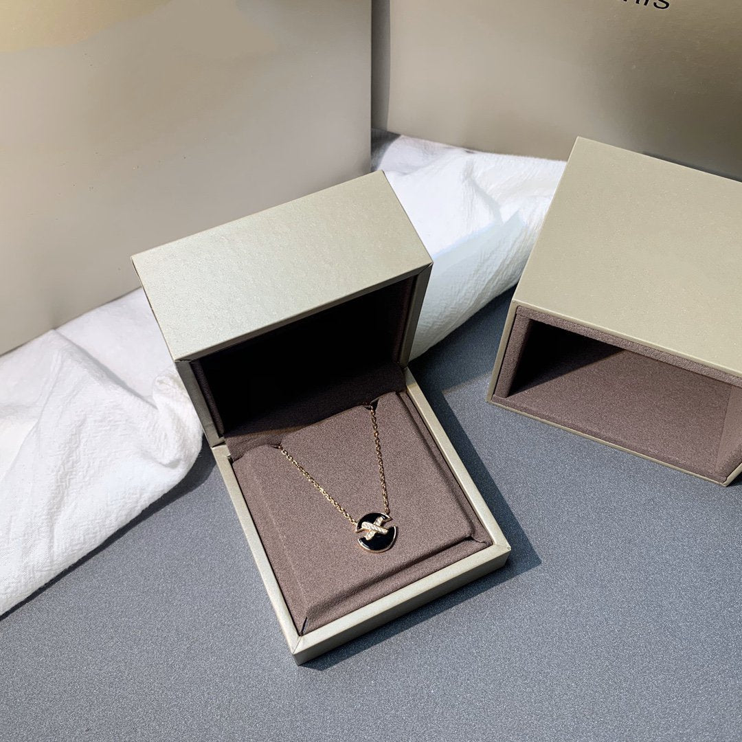 [Rosla]JEUX DE PINK GOLD DIAMOND NECKLACE