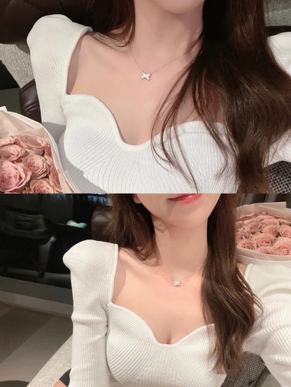 [Rosla]JEUX DE NECKLACE 1 DIAMOND