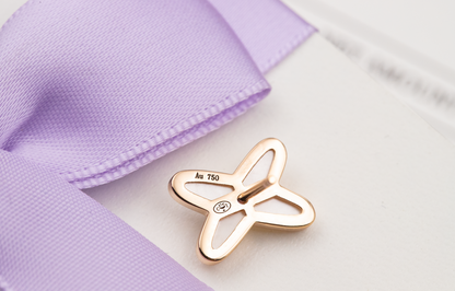 [Rosla]JEUX DE WHITE MOP ROSE GOLD DIAMOND EARRINGS