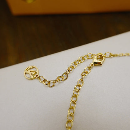 [Rosla]BLOOMING SUPPLE NECKLACE BRASS