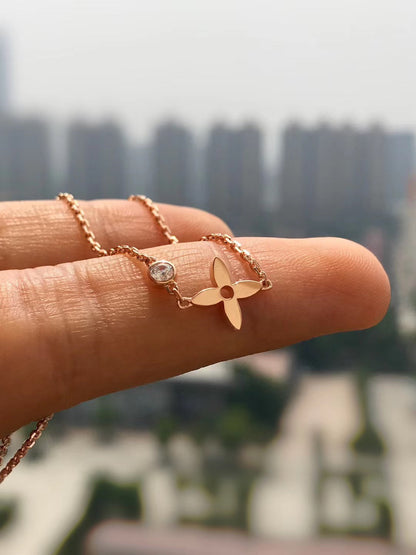 [Rosla]BLOSSOM PENDANT PINK GOLD AND DIAMOND