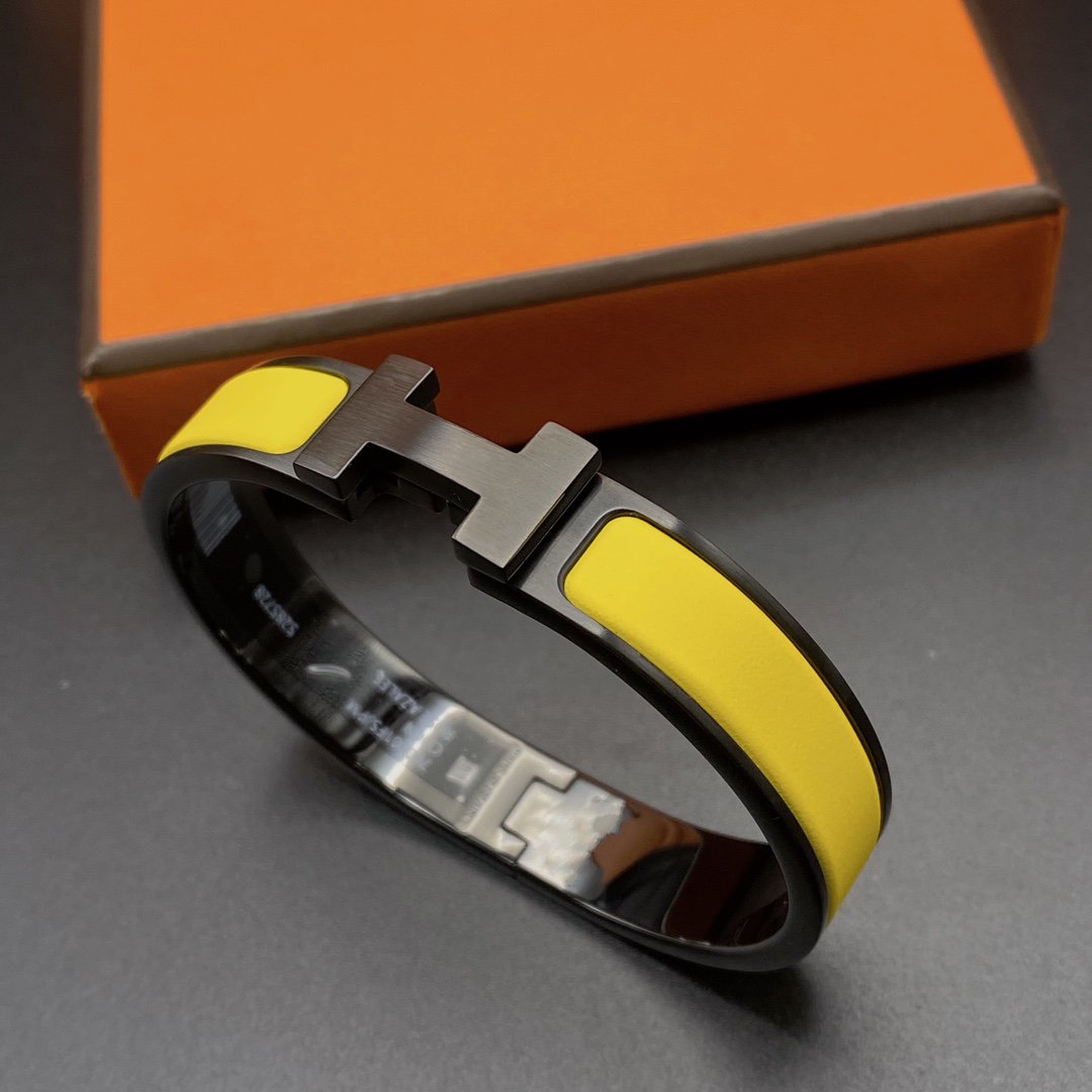 [Rosla]CLIC HM SO BLACK YELLOW BRACELET