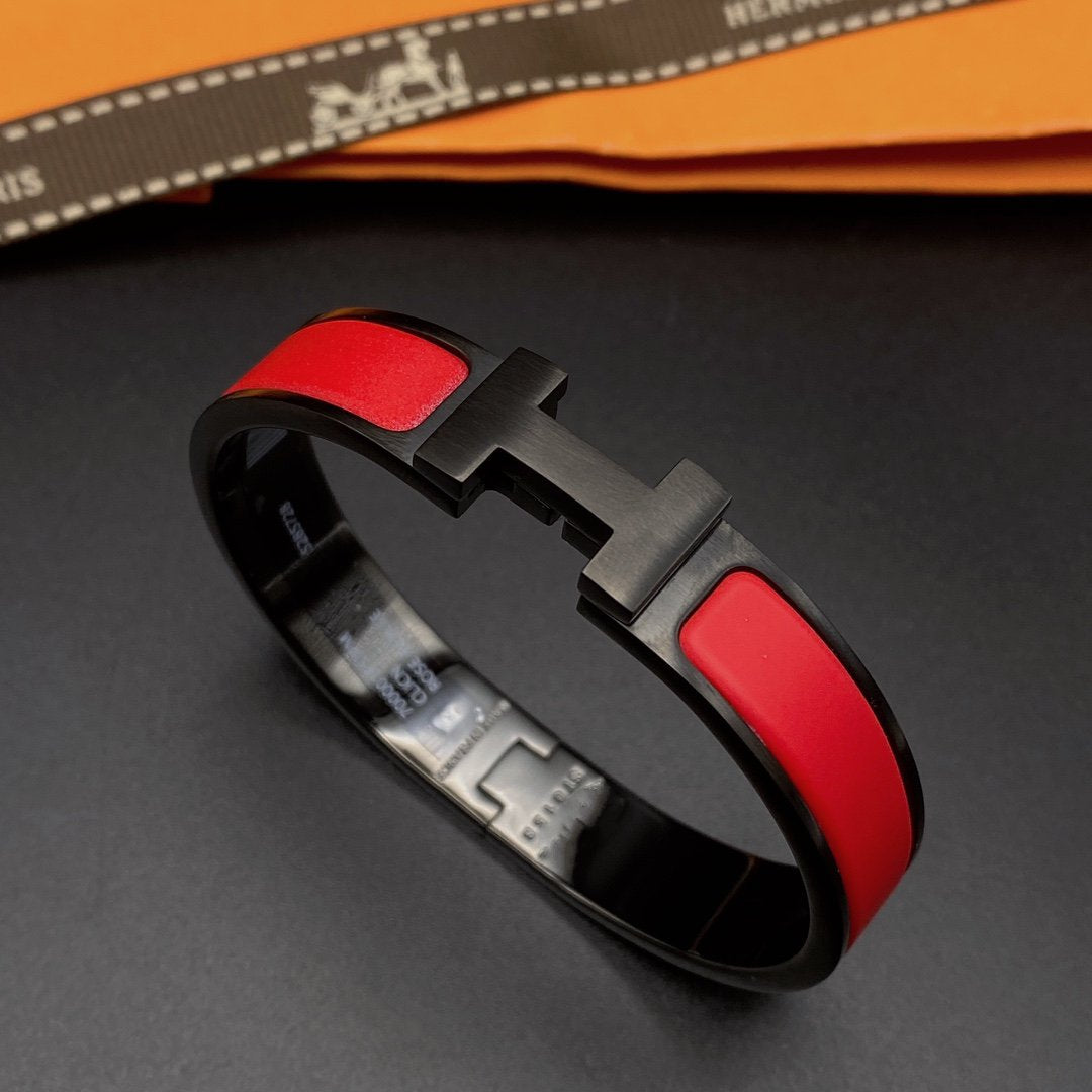 [Rosla]CLIC HM SO BLACK RED BRACELET