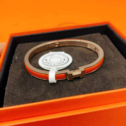 [Rosla]CLASSIC HM CLIC RED 8MM ENAMEL BRACELET