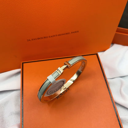 [Rosla]CLASSIC HM CLIC GREEN 8MM ENAMEL BRACELET