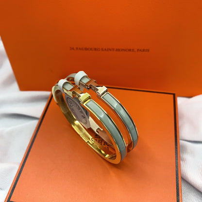 [Rosla]CLASSIC HM CLIC GREEN 8MM ENAMEL BRACELET