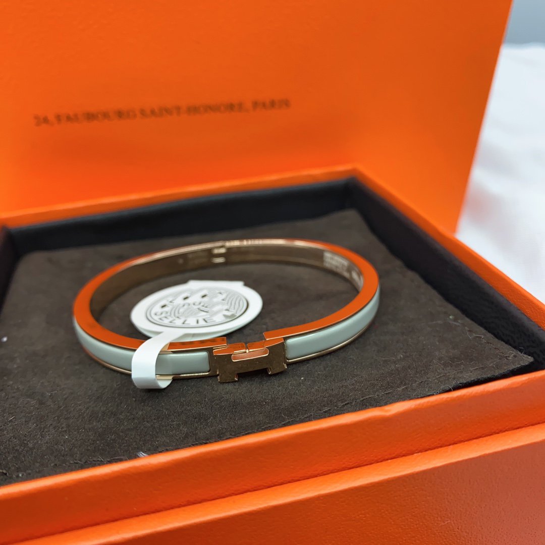 [Rosla]CLASSIC HM CLIC GREEN 8MM ENAMEL BRACELET