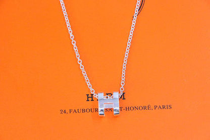 [Rosla]HM NECKLACE H LETTER OVAL SERIES