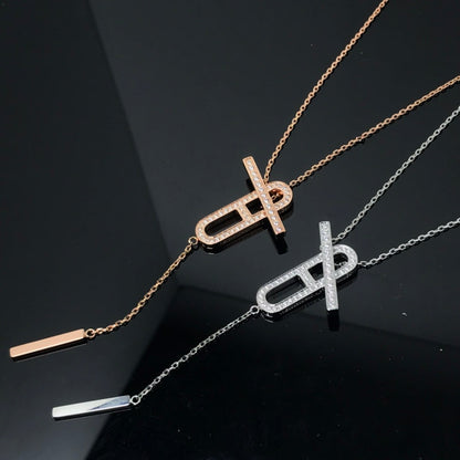 [Rosla]HM NECKLACE PLATINUM ROSE GOLD DIAMOND