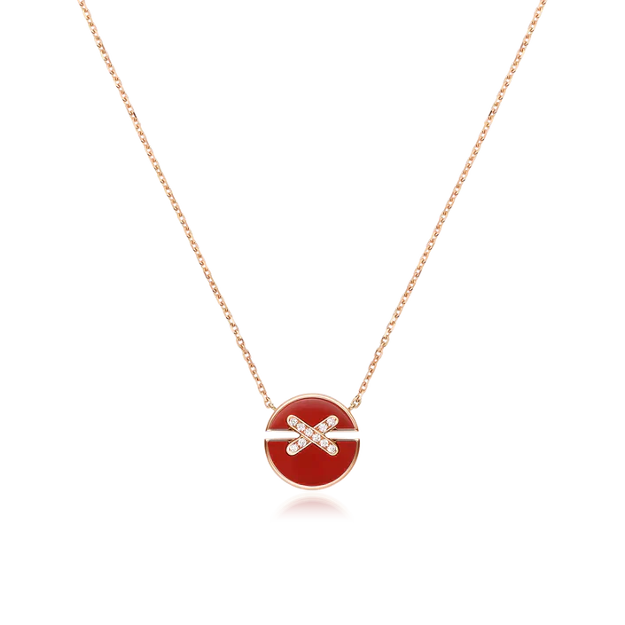 [Rosla]JEUX DE ROSE GOLD DIAMOND NECKLACE