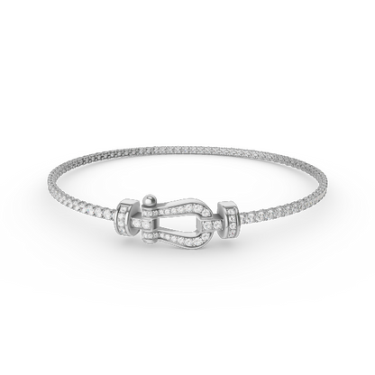 [Rosla]FORCE  HORSESHOE  DIAMOND TENNIS BRACELET