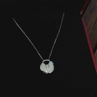 [Rosla]AMULETTE SILVER FULL DIAMOND NECKLACE