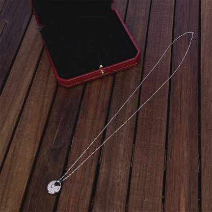 [Rosla]AMULETTE SILVER FULL DIAMOND NECKLACE