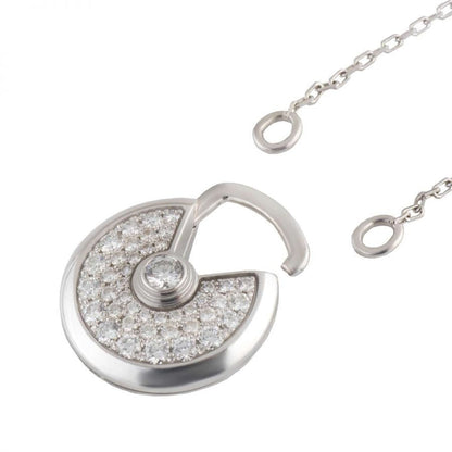 [Rosla]AMULETTE SILVER FULL DIAMOND NECKLACE