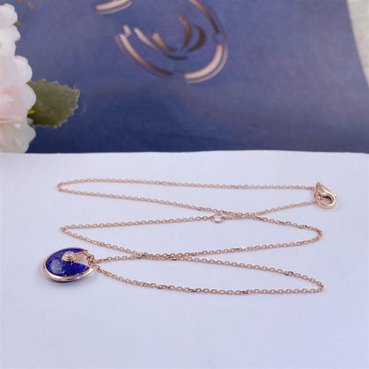 [Rosla]AMULETTE ROSE GOLD AGATE NECKLACE
