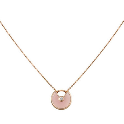 [Rosla]AMULETTE ROSE GOLD PINK MOP NECKLACE
