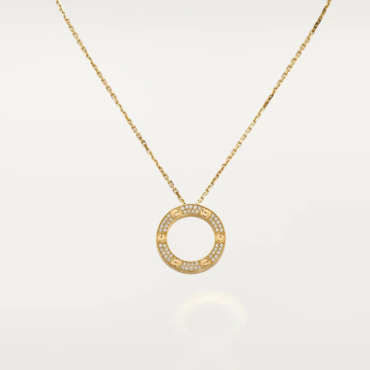 [Rosla]LOVE NECKLACE ADJUSTABLE ROSE GOLD