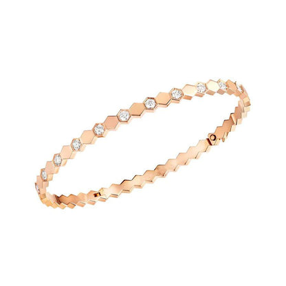 [Rosla]BEE LOVE PINK GOLD DIAMOND BRACELET