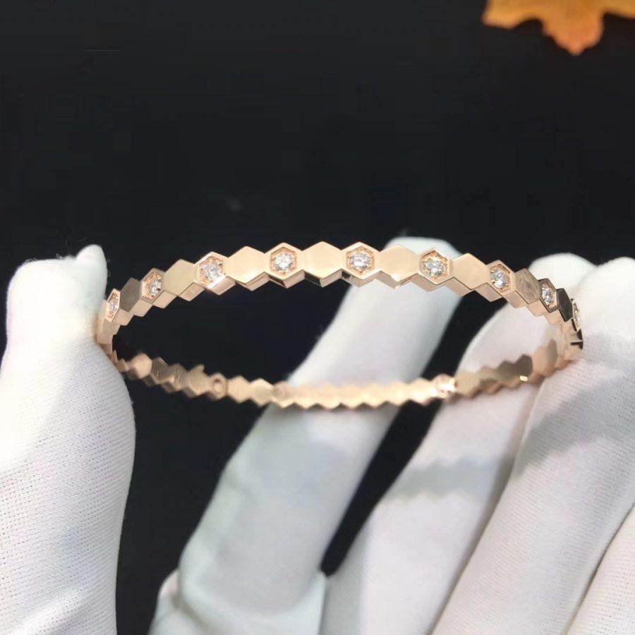 [Rosla]BEE LOVE PINK GOLD DIAMOND BRACELET