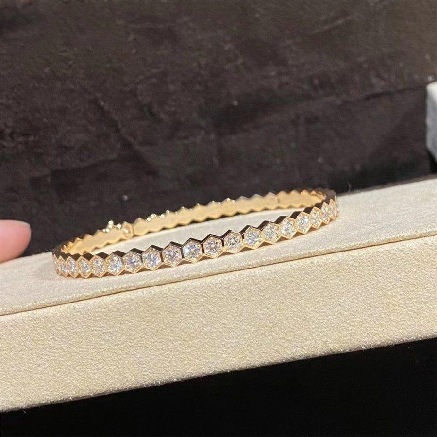 [Rosla]BEE LOVE GOLD BRACELET FULL DIAMOND